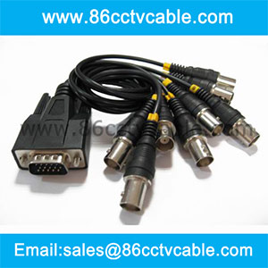 15 pins to 8 bnc cable