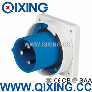 industrial panel mounted plug QX3665