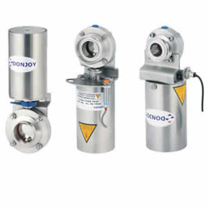 pneumatic double butterfly valves